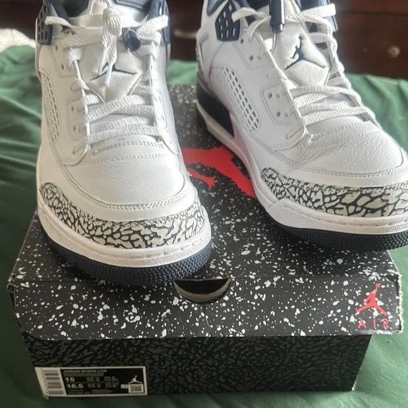 Air Jordan White and Black Sneakers - Picture 1 of 6